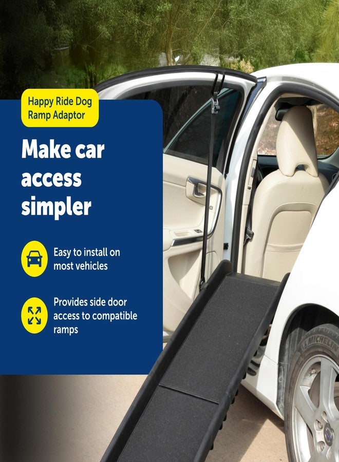 بيت سيف محول منحدر الكلاب "بيت سيف هابي رايد" - دعامة دخول جانبية آمنة - محول منحدر محمول للسيارات وسيارات الدفع الرباعي والشاحنات - دعامة دخول مريحة للحيوانات الأليفة - موصل منحدر متين - Image 3